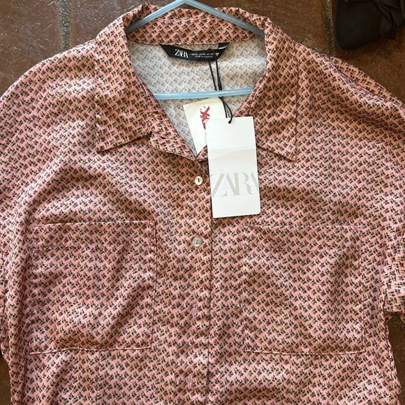 Zara dress.polyester soft material. NWT. Fall floral pattern. Dress or duster - Picture 4 of 10